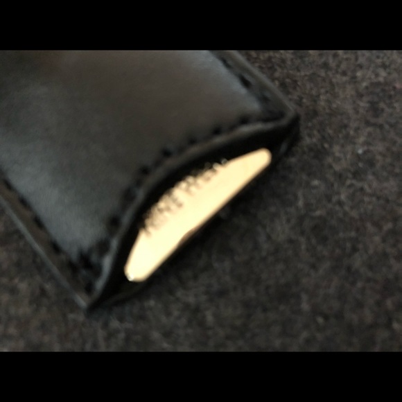 Nine West Black Leather and Gray Fabric Bag - Picture 4 of 6